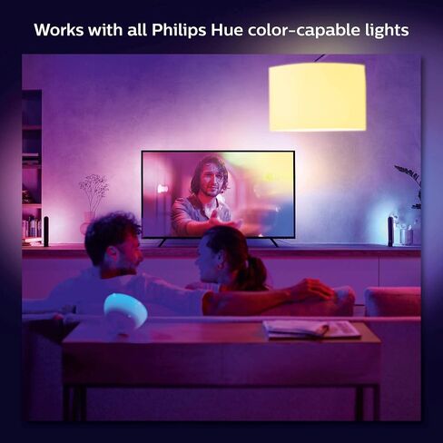 Philips Hue 55" Smart TV Light Strip with Bridge - White and Color Ambiance LED Color-Changing TV BackLight - Sync with TV, Music, and Gaming - Requires Sync Box - Control with Hue App or Voice in Kuwait