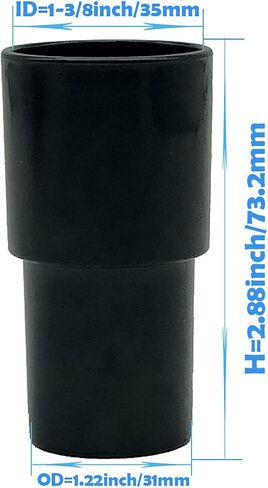 فرشاة غبار مكنسة كهربائية لشعر الحصان المختلط الناعم مقاس 1.25 بوصة من SCStyle. استبدال مرفق المكنسة الكهربائية مقاس 1.25 بوصة، مع محول تحويل من 1-1/4 بوصة إلى 1-3/8 بوصة in Kuwait