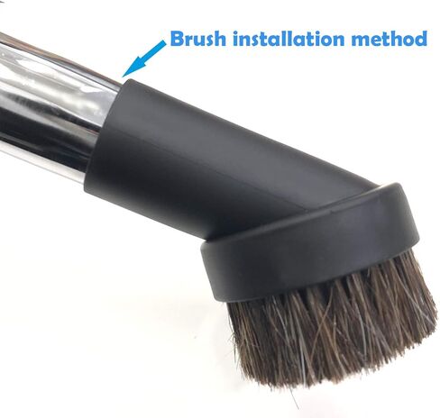 فرشاة غبار مكنسة كهربائية لشعر الحصان المختلط الناعم مقاس 1.25 بوصة من SCStyle. استبدال مرفق المكنسة الكهربائية مقاس 1.25 بوصة، مع محول تحويل من 1-1/4 بوصة إلى 1-3/8 بوصة in Kuwait