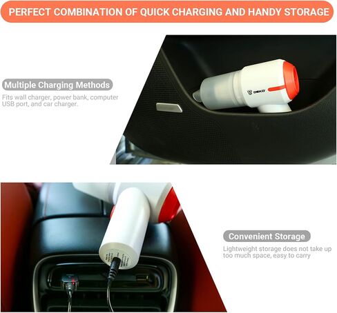 DEKOPRO Cordless Vacuum Cleaner,5000Pa Strong Suction Portable Car Vacuum Cleaner, Strong Aluminum Fan, HEPA Filter, Wet/Dry Use, for Home/Office/Car Cleaning in Saudi Arabia