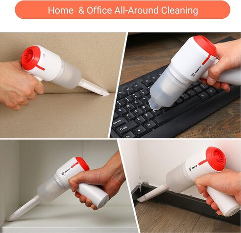 DEKOPRO Cordless Vacuum Cleaner,5000Pa Strong Suction Portable Car Vacuum Cleaner, Strong Aluminum Fan, HEPA Filter, Wet/Dry Use, for Home/Office/Car Cleaning in Saudi Arabia