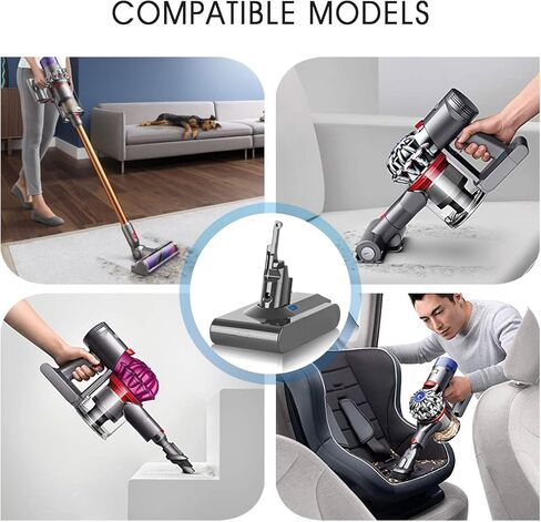 TenHutt 【3RD-Generation】 V8 4.5Ah Replace Battery for V8 Absolute 21.6V Cordless Handhold Vacuum SV10 V8 Fluffy V8 Animal Cord-Free Vacuum Handheld Lithium Battery in Saudi Arabia