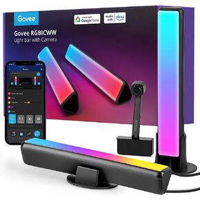 Govee LED Smart Light Bars with Camera, RGBIC Smart Backlights, Music Sync Kit Works with Alexa & Google Assistant, 23 Preset Modes DreamView LED Play Light Bar for 27-45 inch Gaming, PC, TV, Room in Saudi Arabia