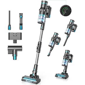 Oraimo Cordless Vacuum Cleaner, 27KPA Stick Vacuum Cleaner, 380W Brushless Motor with Motorized Brush for Pet Hair, Lightweight Cordless Vacuum with Powerful Suction for Carpet, Hardfloor, Sofa, Stair in Kuwait