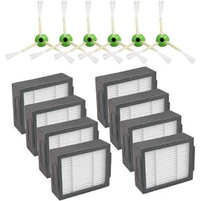 14 قطعة من قطع الغيار المتوافقة مع iRobot Roomba i3 i3+ i4 i6 i6+ i7 i7+ i8 i8+/Plus j7 j7+، 8 فلتر، 6 فرشاة جانبية in Kuwait