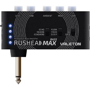 Valeton Rushead Max Bass USB Chargable Portable Pocket Bass Headphone Amp Carry-On Bedroom Plug-In Multi-Effects in Kuwait