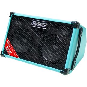 Coolmusic BP40D Powered Acoustic Guitar Amplifier- Portable Bluetooth Speaker 80W W/Battery with Reverb Chorus Delay Effect, 6 Inputs,3 Band EQ, Black in Saudi Arabia