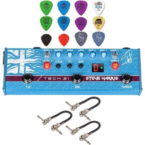 Tech 21 SH1 Signature SansAmp Pedal Bundle with 3 MXR Patch Cables and Dunlop Pick Pack in Saudi Arabia