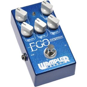Wampler Mini Ego Compressor Guitar Pedal and MXR 3-Pack 6" Patch Cables Bundle