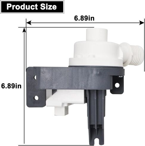 استبدال جزء استبدال مضخة تصريف الغسالة W10876600 W10876600VP، AP6004933، B25-3A04، 4455877، PS11738156، W10727777، PD00034529 متوافق مع غسالة Whirlpool Kenmore Maytag in Kuwait