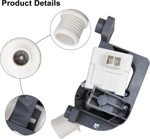 استبدال جزء استبدال مضخة تصريف الغسالة W10876600 W10876600VP، AP6004933، B25-3A04، 4455877، PS11738156، W10727777، PD00034529 متوافق مع غسالة Whirlpool Kenmore Maytag in Kuwait