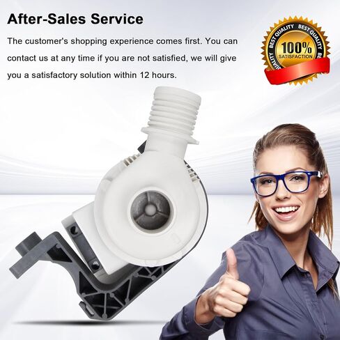 استبدال جزء استبدال مضخة تصريف الغسالة W10876600 W10876600VP، AP6004933، B25-3A04، 4455877، PS11738156، W10727777، PD00034529 متوافق مع غسالة Whirlpool Kenmore Maytag in Kuwait