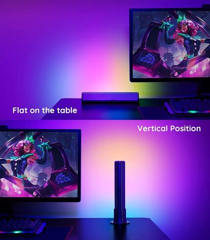 Govee LED Smart Light Bars with Camera, RGBIC Smart Backlights, Music Sync Kit Works with Alexa & Google Assistant, 23 Preset Modes DreamView LED Play Light Bar for 27-45 inch Gaming, PC, TV, Room in Saudi Arabia