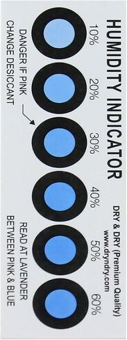 جاف وجاف 10 جرام [50 عبوة] عبوات جل سيليكا ممتازة نقية وآمنة، عبوات سيليكا من القماش المجفف القابلة لإعادة الشحن لحزم جل السيليكا الرطبة - 5 بطاقات مؤشر الرطوبة (قابلة لإعادة الاستخدام) in Kuwait