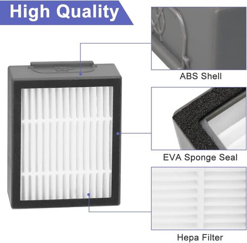 14 قطعة من قطع الغيار المتوافقة مع iRobot Roomba i3 i3+ i4 i6 i6+ i7 i7+ i8 i8+/Plus j7 j7+، 8 فلتر، 6 فرشاة جانبية in Kuwait