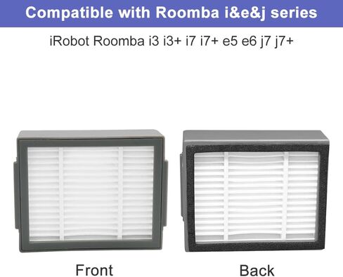 14 قطعة من قطع الغيار المتوافقة مع iRobot Roomba i3 i3+ i4 i6 i6+ i7 i7+ i8 i8+/Plus j7 j7+، 8 فلتر، 6 فرشاة جانبية in Kuwait