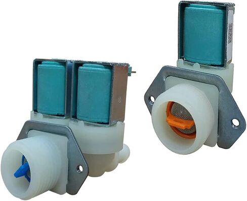 مجموعة صمامات مياه جانبية باردة وساخنة للغسالة DC62-30312J-DC62-30314K - متوافقة مع غسالات سامسونج - بديلة WV0312J, AP4204532, DC62-30312H, 2070376, PS4209090 in Kuwait