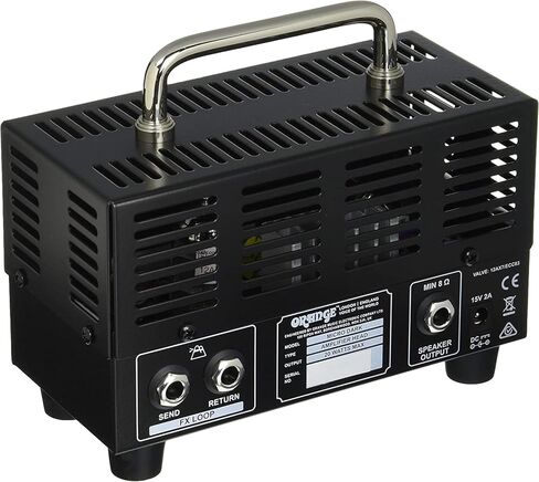 Orange MD20 Micro Dark 20-Watt Mini Guitar Amplifier Head Bundle with Pig Hog Woven Instrument Cable, Power Supply, and Liquid Audio Polishing Cloth (4 Items) in Kuwait