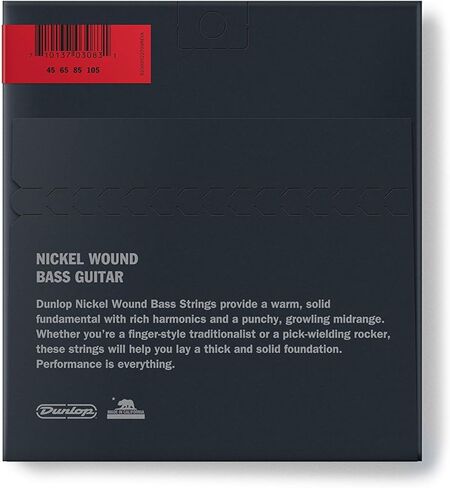 مجموعة دواسات Dunlop CBM105Q Cry Baby Mini Bass Wah مع 2 كابلات توصيل MXR وأوتار جهير من النيكل من Dunlop (متوسطة .045–.105) in Kuwait