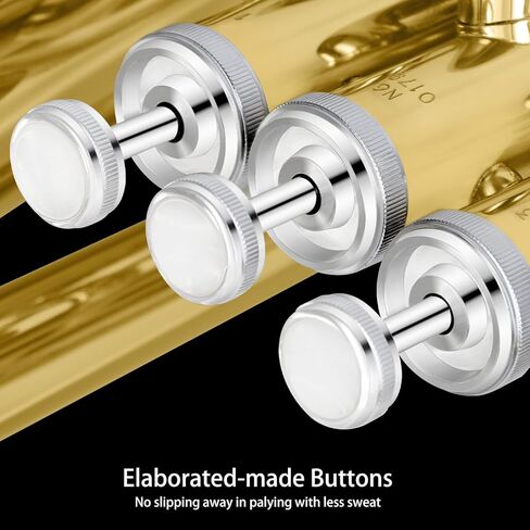 ROWELL Euphonium 3 صمامات Bb النحاس طلاء الذهب 3 الفولاذ المقاوم للصدأ مكابس متوسطة متقدمة إفونيوم مع قفازات حافظة وقماش تلميع in Kuwait