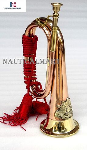 بوق إشارة الأوامر من النحاس والنحاس 26.6 سم مع حبل مربوط جميل in Kuwait