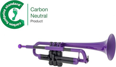 Plastic Trumpet | 3c and 5c Mouthpiece with a carrying bag | Comfortable Ergonomic Grip | Bb Authentic Sound for Students & Beginners | Durable ABS Construction | Black in Saudi Arabia