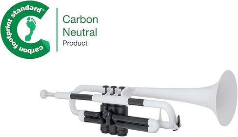 Plastic Trumpet | 3c and 5c Mouthpiece with a carrying bag | Comfortable Ergonomic Grip | Bb Authentic Sound for Students & Beginners | Durable ABS Construction | Black in Saudi Arabia