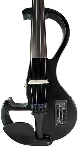 Electric Violin Bunnel Edge Outfit 4/4 Full Size (BLACK) — With Carrying Case and Accessories - Headphone Jack - Piezo Ceramic Pick-up – from Kennedy Violins in Kuwait