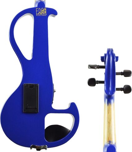 Electric Violin Bunnel Edge Outfit 4/4 Full Size (BLACK) — With Carrying Case and Accessories - Headphone Jack - Piezo Ceramic Pick-up – from Kennedy Violins in Kuwait
