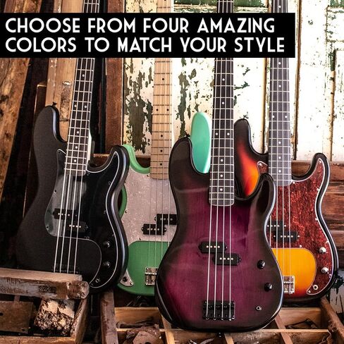Sawtooth EP Series Electric Bass Guitar, Vintage Burst w/Tortoise Pickguard in Saudi Arabia