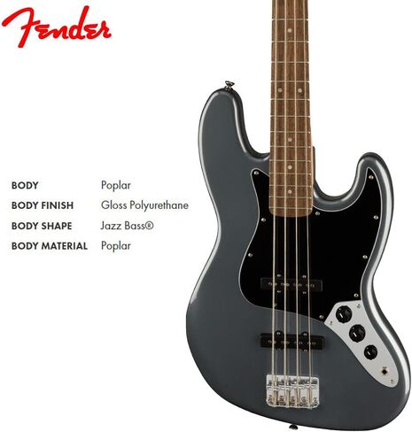 سلسلة سكوير أفينيتي جاز باس، فحمي فروست ميتاليك، لوحة أصابع لوريل in Kuwait