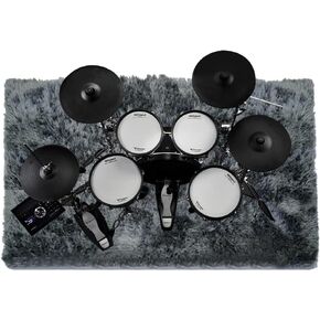 Aucuda Fluffy Drum Set Rugs, Extra Thick Drum Mat for Electric Drums, Excellent Floor Protection Rubber Backing, Soft Drum Carpet Noise Reduction, Spring Gift for Men and Kid Drummers. in Kuwait