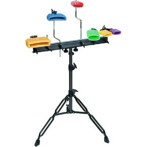 MUSCELL Jam Block Set with Stand,Percussion Musical Instrument with Mounting Clamp in Kuwait