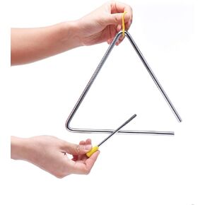 6 Inch Musical Steel Triangle Percussion Instrument With Striker in Saudi Arabia
