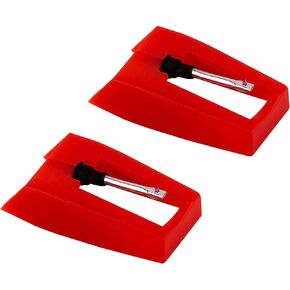 LUTER 2 Pcs Record Player Needle Turntable Needles Stylus Player Needle Replacement Accessories for Vinyl Record Player (Red) in Kuwait