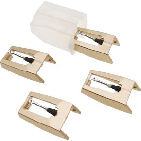 Vinyl Record Player Needles - Zentect Upgraded Golden Record Needle Diamond Turntable Stylus Replacement for Crosley Jensen Ion Victrola Phonograph (Pack of 4) in Saudi Arabia