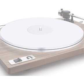 Acrylic Turntable Mat - Acrylic Slipmat for Vinyl LP Record Players - Improves Sound Quality & Provides Tighter Bass - Anti Static Platter mat (Black)