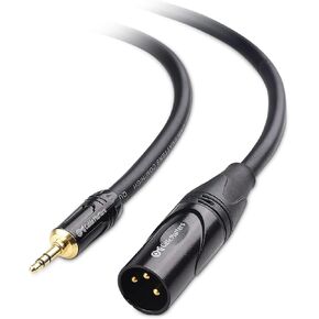 Cable Matters 3.5mm to XLR Cable, Male to Male, 6ft | XLR to 1/8 Inch Cable, Compatible with iPod, MP3 Player, Laptop, Voice Recorder, Not for Microphone Use, Black in Saudi Arabia