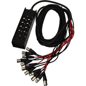 Seismic Audio SACB-6x25 6-Channel Low Profile XLR Send Sub Snake Cable, 25-Feet in Saudi Arabia