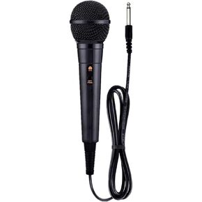 Kidsonor Wired Dynamic Microphone for Karaoke Machine Speaker, Wired Handheld Microphone with 3 Meters Cable Compatible for Karaoke Speaker Toy (Black) in Kuwait
