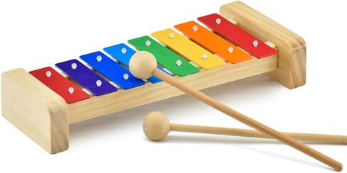 MUSICUBE Xylophone for Kids Wooden Xylophone with Mallets Orff Music Instrument for Educational Preschool Learning Baby Percussion Kit Professional Tuning Gift Choice for Children in Saudi Arabia