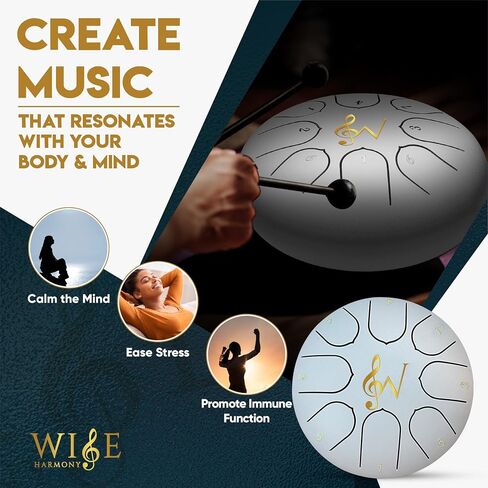Steel Tongue Drum (Luxury 6 Inch in Saudi Arabia
