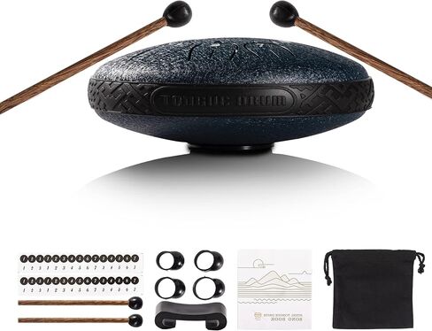 Steel Tongue Drum 11 Note 6 Inches D-Key Tank Drum Handpan Drum Percussion Instrument for Meditation Entertainment Musical Education Concert Mind Healing Yoga in Saudi Arabia