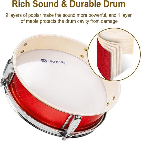 Kids Drum Set, 14 Inch Beginner Drum Kits, 3 Piece Drum Set for Kids Boys Girls Age 3-7, with Adjustable Throne, Cymbal Pedal, Drumsticks, Purple in Saudi Arabia