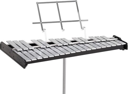 Pearl 32 Note Glockenspiel Bell Kit Student Educational Percussion Kit with Tunable Practice Pad, Rolling Carrying Case, Sticks and Mallets (PK910C) in Kuwait
