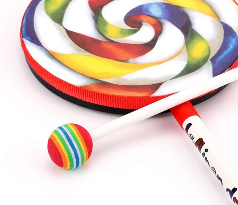 أداة إيقاع للأطفال من Foraineam ، طبل يد مصاصات - قطر 20.32 سم in Kuwait