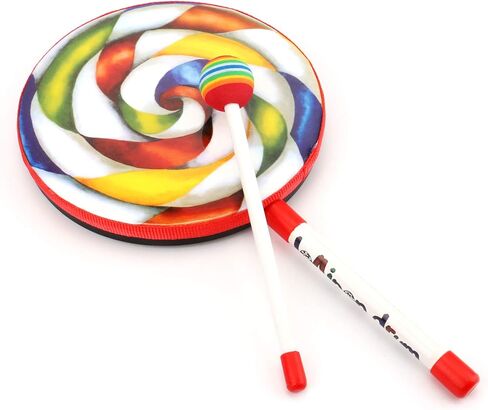 أداة إيقاع للأطفال من Foraineam ، طبل يد مصاصات - قطر 20.32 سم in Kuwait