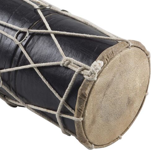 مجموعة طبول تابلا الهندية الشعبية الكلاسيكية المصنوعة يدويا من الخشب والجلد، طبول ايقاعية يدوية للالات الموسيقية العالمية، البنجابية دهول دولاك دولكي، 10 × 6 انش، افكار هدايا ممتعة لعيد الميلاد in Kuwait