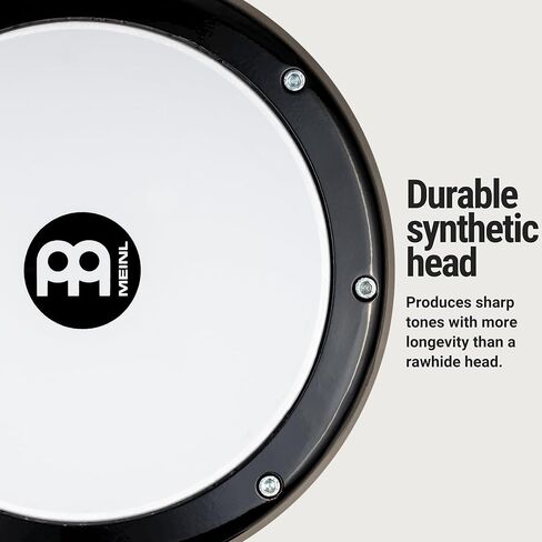 طبلة Meinl Percussion الألومنيوم Doumbek المصرية، محفورة يدويًا - صنع في تركيا - رأس صناعي، ضمان لمدة عامين (HE-3018) in Kuwait