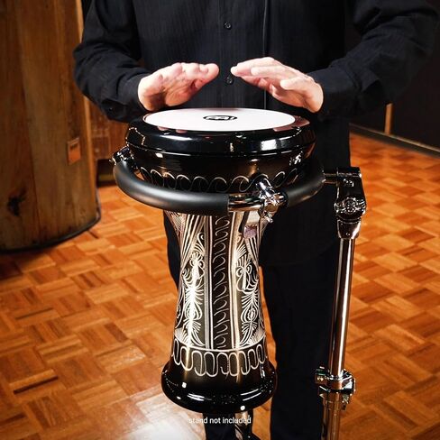 طبلة Meinl Percussion الألومنيوم Doumbek المصرية، محفورة يدويًا - صنع في تركيا - رأس صناعي، ضمان لمدة عامين (HE-3018) in Kuwait